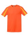 Goedkope Sportshirt Starworld Unisex Contrast Fluoricerend Oranje-Gold